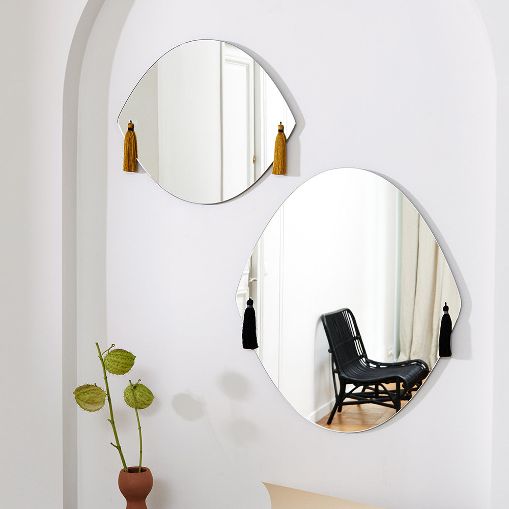 Panache Wall Mirror with Tassels Small