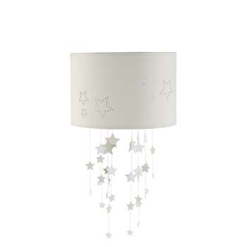 ÉTOILES non-electric beige fabric pendant D 30 cm