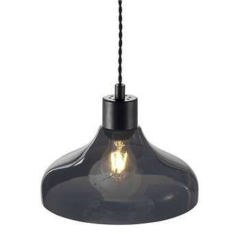 A by Amara - Alrun E27 Pendant - Smoke (H20 x W26 x D26cm)