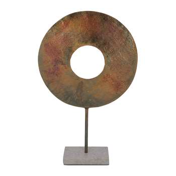 A by Amara - Bronze Ring Decorative Ornament (H59 x W36 x D10cm)