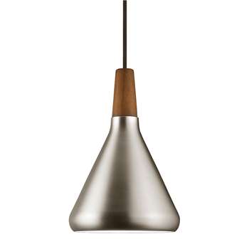 A by Amara - Float 18 E27 Pendant - Brushed Steel (Diameter 18cm)