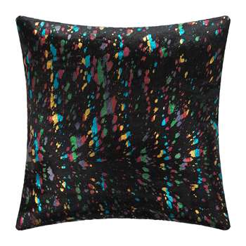 A by Amara - Metallic Acid Cowhide Cushion - Multi (H45 x W45cm)