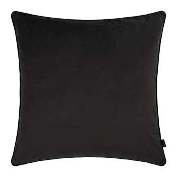 A by Amara - Velvet Cushion - Black (60 x 60cm)