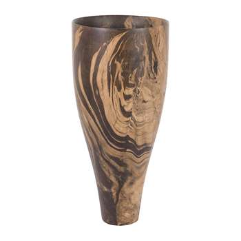 A by Amara - Wood Swirl Tall Vase (H41 x W19 x D19cm)