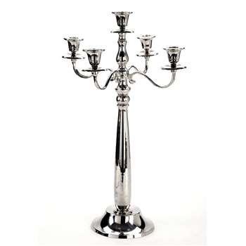 Abbotsbury Nickel Candelabra (60 x 38cm)