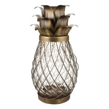 Abigail Ahern/EDITION Gold Large Pineapple Lantern (Height 25cm)