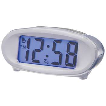 Acctim Eclipse Solar Dual Power Smartlite® Alarm Clock, Silver (H4.6 x W10.1 x D7.5cm)