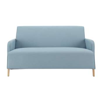 ADAM 2 seater fabric sofa in blue (73 x 143cm)