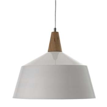 AKSEL metal pendant lamp in white D 40cm