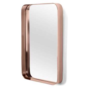 Alana Rectangular Mirror, Copper (H80 x W50 x D8cm)