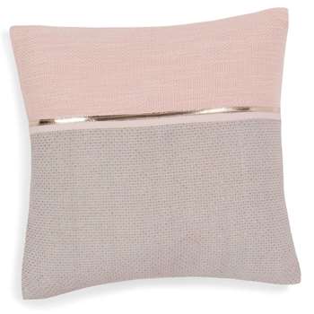 ALANNA pink/grey cotton cushion cover (40 x 40cm)