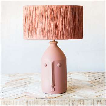 Alfeo Terracotta Table Lamp (H52 x W27 x D27cm)