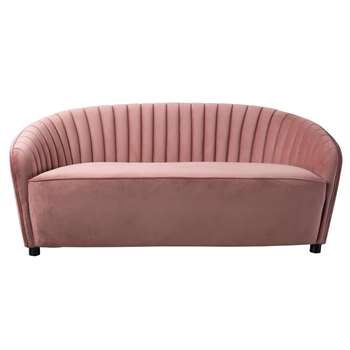 Alice Two Seat Sofa - Blush Pink (H80 x W177 x D95cm)