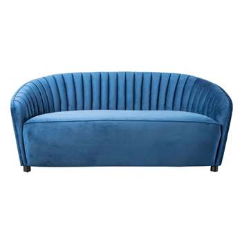 Alice Two Seat Sofa - Navy Blue (H80 x W177 x D95cm)