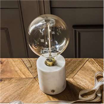Alvin Round Marble Lamp (H10 x W9 x D9cm)