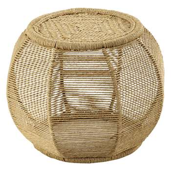 ANDES rope wicker pouffe