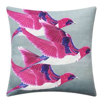 Anna Jacobs - Violet Backed Starling Cushion (H45 x W45cm)