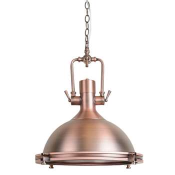 Anton Copper Large Pendant Light (H40 x W40 x D40cm)