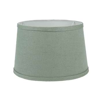 Aqua Linen Drum Shade - 10 (18 x 25cm)