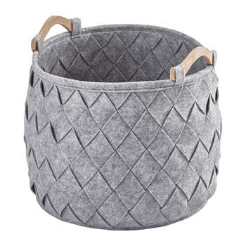 Aquanova - Amy Storage Basket - Silver Grey (H35 x W35 x D35cm)