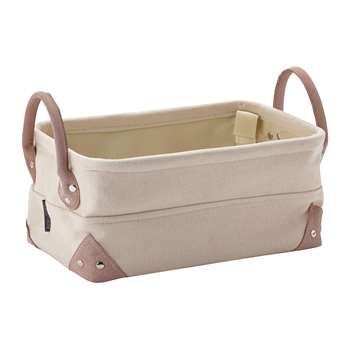 Aquanova - Lubin Storage Basket - Beige - Small (H15 x W32 x D20cm)