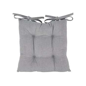 Argos Home Grey Seat Pads - 2 Pack (H40 x W40cm)