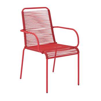 Argos Home Ipanema Garden Chair - Coral (H89 x W57 x D64cm)