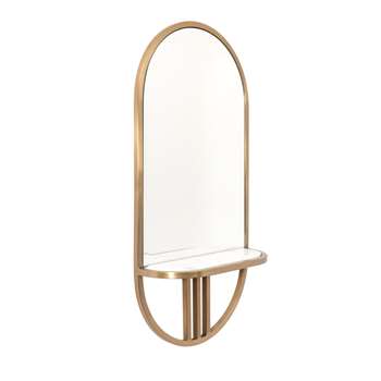 Aria Mirrored Wall Shelf (H88 x W48 x D24cm)