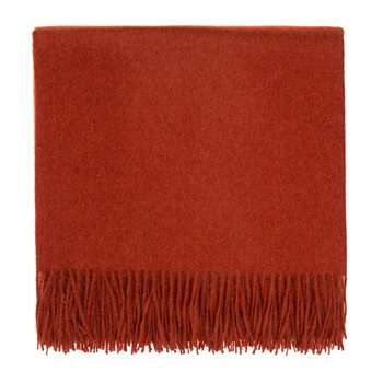 Arica Alpaca Blanket, Rust Orange (H130 x W185cm)