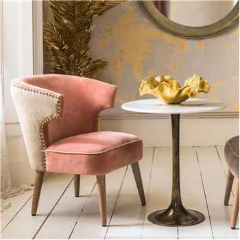 Audrey Rose Velvet Chair (H73 x W58 x D59cm)