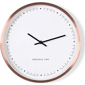 Aurelia Wall Clock, Copper (Diameter 30cm)