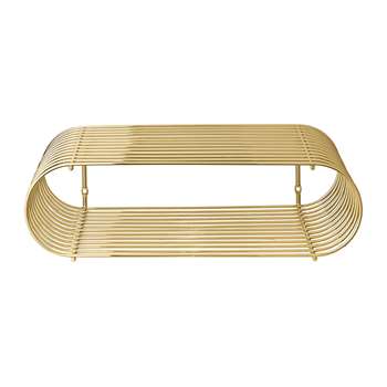AYTM - Curva Shelf - Gold (H12 x W40.5 x D25cm)