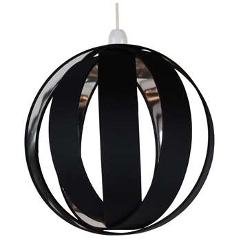 Bale Pendant Light Shade Black (H30 x W30 x D30cm)
