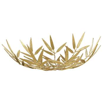 Bamboo Leaf Bowl - Brass (19 x 54cm)