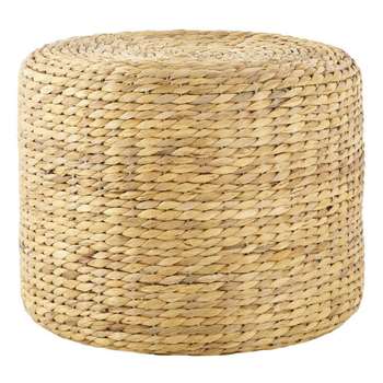 BANDUG Woven Seagrass Pouffe (H31 x W40 x D40cm)
