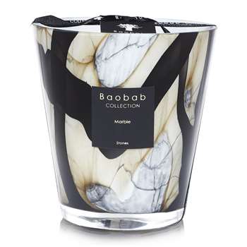Baobab Collection - Stones Marble Scented Candle - Limited Edition (Height 16cm)