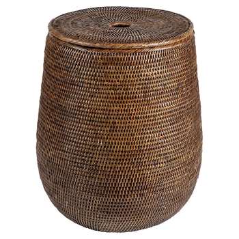 Baolgi - Biarritz Laundry Basket - Teak (H50 x W34 x D34cm)