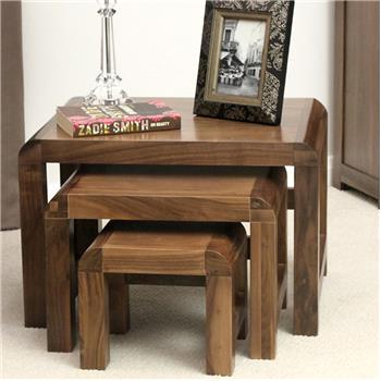 Baumhaus Shiro Walnut Coffee Table Set