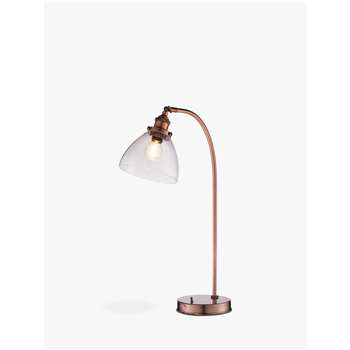 Bay Lighting Carter Desk Lamp, Aged Copper (H53 x W30 x D15cm)