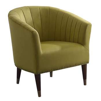 Bellini Armchair Olive Velvet (H80 x W74 x D70cm)