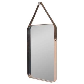 Beron Wall Mirror Copper (H70 x W50 x D5cm)