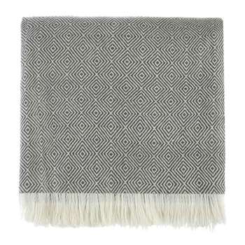 Uyuni Cashmere Wool Blanket, Charcoal (140 x 200cm)