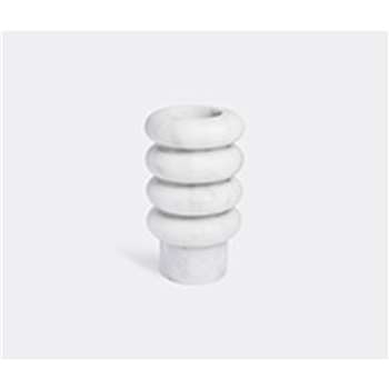 Bloc studios Vases - Ottilie White vase in White carrara marble (H29.5 x W17 x D17cm)