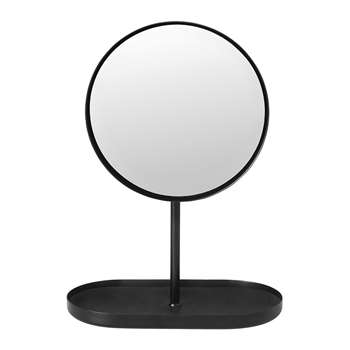 Blomus - Modo Vanity Mirror - Black (H28 x W20 x D10cm)