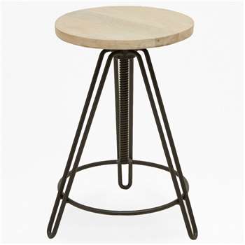 Blonde Industrial Bar Stool (H83 x W40 x D40cm)