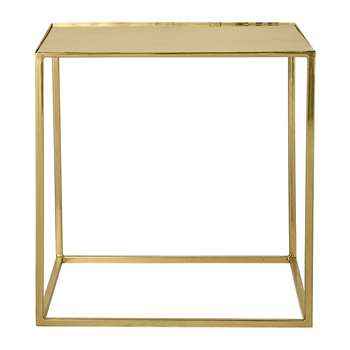 Bloomingville - Cube Side Table - Gold (45 x 45cm)