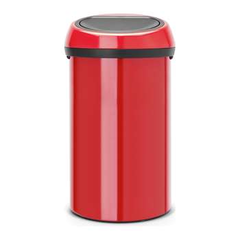 Brabantia 60L Touch Bin - Passion Red 70.5 x 40cm