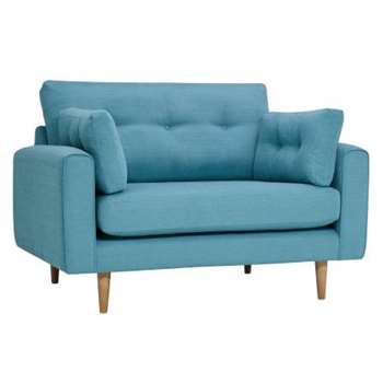 Brighton Sea Spray Fabric Loveseat (H86 x W133 x D98cm)