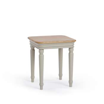 Brindle Natural Solid Oak & Painted Side Table (H56 x W50 x D50cm)