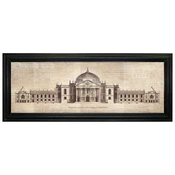 Brookpace - Palace In Oxfordshire Framed Print (H42 x W103cm)